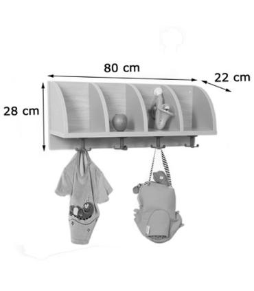 PERCHERO QUESITOS 4 CASILLAS LAT MEDIA LUNA HAYA MOBEDUC 600619AH18