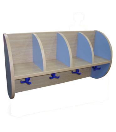 MUEBLE PERCHERO "QUESITOS" 4 CASILLAS 800 HAYA MOBEDUC 600619H19