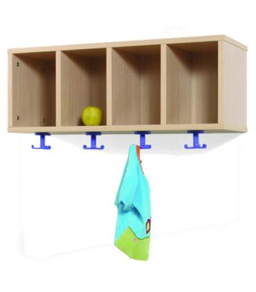 MUEBLE PERCHERO 4 CASILLAS 80-30 HAYA MOBEDUC 600605H18