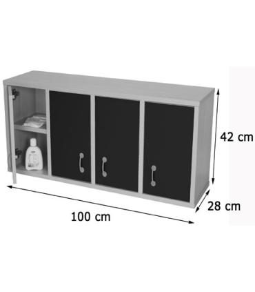MUEBLE CASILLERO 8 CASILLAS CON PUERTA HAYA MOBEDUC 600711HS18