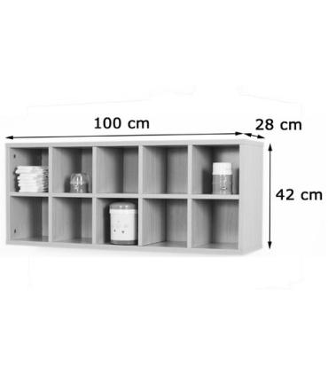 MUEBLE CASILLERO 10 CASILLAS 100-42 HAYA MOBEDUC 600706H18