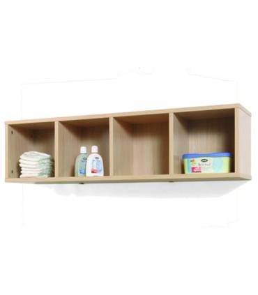 MUEBLE CASILLERO 4 CASILLAS 120-30 HAYA MOBEDUC 600705H18
