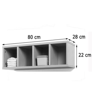 MUEBLE CASILLERO 4 CASILLAS 80-22 HAYA MOBEDUC 600702H18