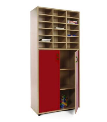 MUEBLE ALTO ARMARIO Y CASILLERO HAYA MOBEDUC 600409HPS18