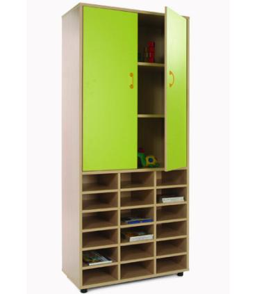 MUEBLE ALTO CASILLERO Y ARMARIO HAYA MOBEDUC 600406HPS18