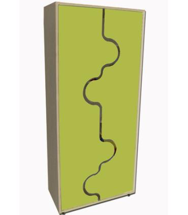 MUEBLE ALTO ARMARIO, PUERTAS ONDA HAYA MOBEDUC 600410HPS18