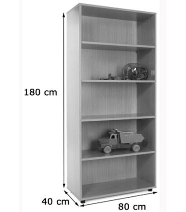 MUEBLE ALTO ESTANTERÍA HAYA MOBEDUC 600401HP18
