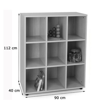 MUEBLE INTERMEDIO 9 CASILLAS HAYA MOBEDUC 600807HP18