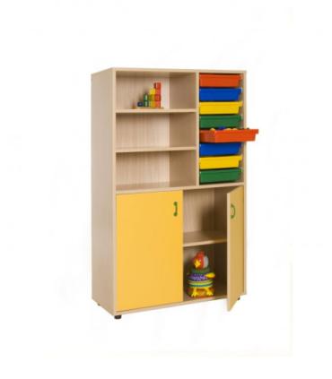 MUEBLE MEDIO ARMARIO ESTANTERÍA CUBETERO HAYA MOBEDUC 600318HPS18