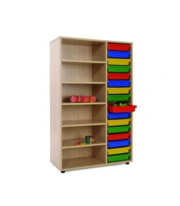 MUEBLE MEDIO ESTANTERÍA CUBETERO HAYA MOBEDUC 600314HP18