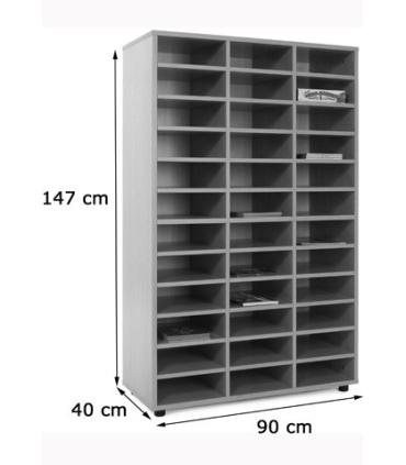 MUEBLE MEDIO CASILLERO 36 CASILLAS HAYA MOBEDUC 600312HP18