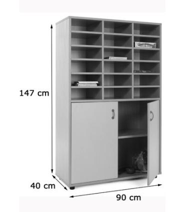 MUEBLE MEDIO ARMARIO Y CASILLERO HAYA MOBEDUC 600310HPS18