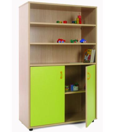 MUEBLE MEDIO ARMARIO Y ESTANTERÍA HAYA MOBEDUC 600303HPS18