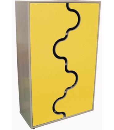 MUEBLE MEDIO ARMARIO, PUERTAS ONDA HAYA MOBEDUC 600319HPS18