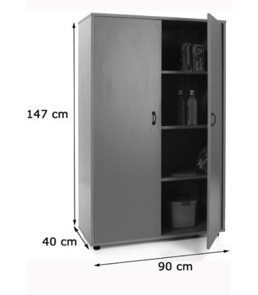 MUEBLE MEDIO ARMARIO 2 PUERTAS HAYA MOBEDUC 600302HPS18