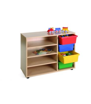 MUEBLE BAJO ESTANTERÍA CUBETERO 900 HAYA MOBEDUC 600212HP18