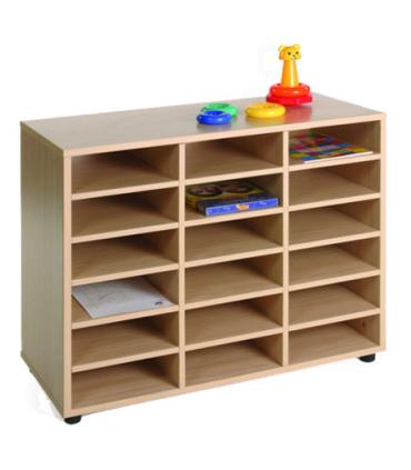 MUEBLE BAJO 18 CASILLAS HAYA MOBEDUC 600208HP18