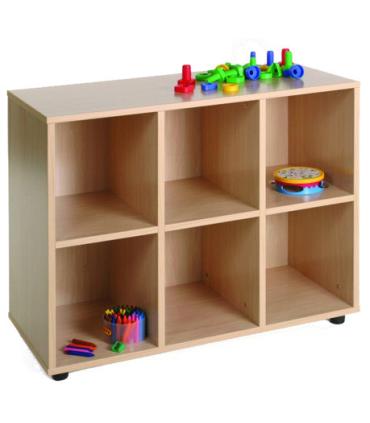 MUEBLE BAJO 6 CASILLAS HAYA MOBEDUC 600206HP18