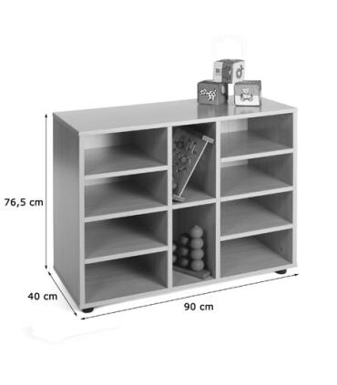 MUEBLE BAJO 10 CASILLAS HAYA MOBEDUC 600205HP18