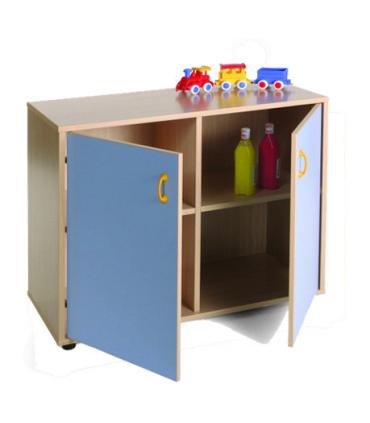 MUEBLE BAJO ARMARIO 4 CASILLAS 2 PUERTAS HAYA MOBEDUC 600204HPS18