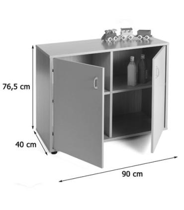 MUEBLE BAJO ARMARIO 4 CASILLAS 2 PUERTAS HAYA MOBEDUC 600204HPS18