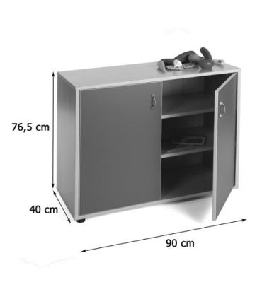 MUEBLE BAJO ARMARIO 3 ESTANTES HAYA MOBEDUC 600202HPS18