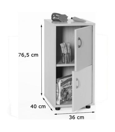 MUEBLE BAJO ARMARIO 2 PUERTAS 360 HAYA MOBEDUC 600217HPS18