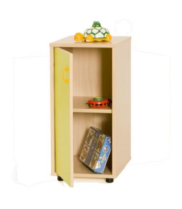 MUEBLE BAJO ARMARIO 2 ESTANTES 360 HAYA MOBEDUC 600216HPS18