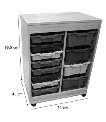 CUBETERO DOBLE ACCESO, 2 COLUMNAS HAYA MOBEDUC 600823HR18