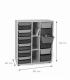 MUEBLE INTERMEDIO CUBETERO 2 COLUMNAS 900 HAYA MOBEDUC 600819HP18