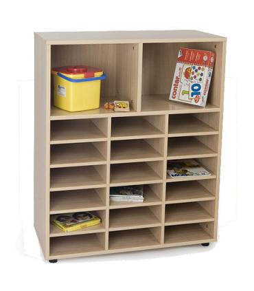 MUEBLE INTERMEDIO CASILLERO Y 2 CASILLAS HAYA MOBEDUC 600812HP18