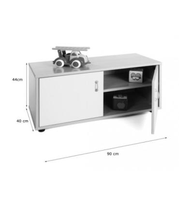 MUEBLE SUPERBAJO ARMARIO 2 ESTANTES HAYA MOBEDUC 600102HPS18