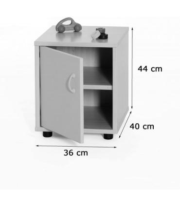 MUEBLE SUPERBAJO ARMARIO 2 ESTANTES 360 HAYA MOBEDUC 600110HPS18