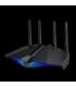 ASUS RT-AX82U router inalámbrico Doble banda (2,4 GHz / 5 GHz) Gigabit Ethernet Negro