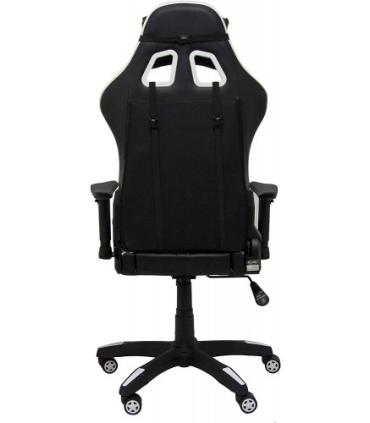 SILLA GAMING PARAISO SIMIL PIEL NEGRO Y BLANCO PIQUERAS Y CRESPO 7216DBSPNE