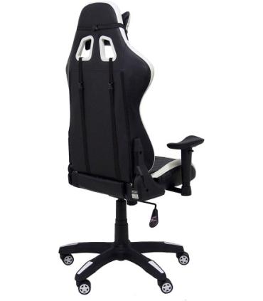 SILLA GAMING PARAISO SIMIL PIEL NEGRO Y BLANCO PIQUERAS Y CRESPO 7216DBSPNE