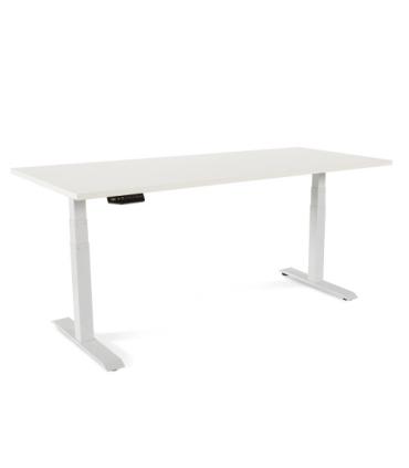 MESA 180CM REGULABLE EN ALTURA ELECTRICAMENTE. TABLERO COLOR BLANCO ROCADA 2003XCR04