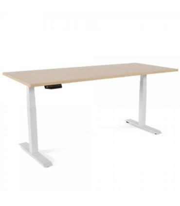 MESA 180CM REGULABLE EN ALTURA ELECTRICAMENTE. TABLERO COLOR HAYA ROCADA 2003XCR01