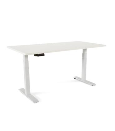 MESA 160CM REGULABLE EN ALTURA ELECTRICAMENTE. TABLERO COLOR BLANCO ROCADA 2002XCR04