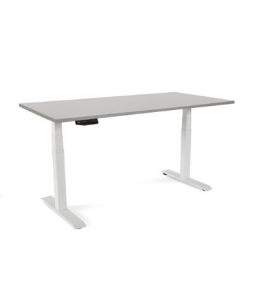 MESA 160CM REGULABLE EN ALTURA ELECTRICAMENTE. TABLERO COLOR GRIS ROCADA 2002XCR02