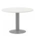 MESA DE REUNIONES REDONDA 100CM DE DIAMETRO. ALTURA 72CM. COLOR: PATA METALICA GRIS / TABLERO BLANCO ROCADA 3005AT04