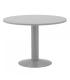 MESA DE REUNIONES REDONDA 100CM DE DIAMETRO. ALTURA 72CM. COLOR: PATA METALICA GRIS / TABLERO GRIS ROCADA 3005AT02
