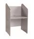 MESA CALL CENTER INDIVIDUAL ALUMINIO / GRIS. MEDIDAS 84X132X65CM ( LARGO X ALTO X PROFUNDIDAD) ROCADA 5501AB02
