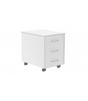 CAJONERA BUCK MOVIL 3 CAJONES. COLOR: ESTRUCTURA BLANCA / FRONTAL BLANCO ROCADA 4003AW04V24