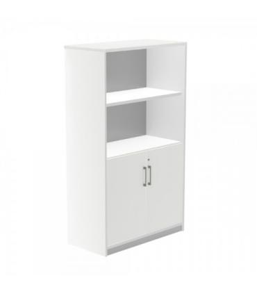 ARMARIO MEDIO CON PUERTAS BAJAS 156X90X45 ESTRUCTURA BLANCA/PUERTAS BLANCO ROCADA 1057AW04V24