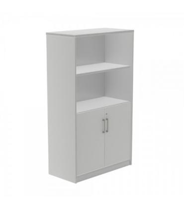 ARMARIO MEDIO CON PUERTAS BAJAS 156X90X45 ESTRUCTURA ALUMINIO/PUERTAS GRIS ROCADA 1057AN02V24