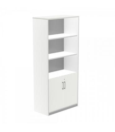 ARMARIO ALTO CON PUERTAS BAJAS 195X90X45 ESTRUCTURA BLANCA/PUERTAS BLANCO ROCADA 1103AW04V24