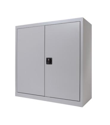 ARMARIO METÁLICO PUERTAS BATIENTES 70X80X45 CM. ESTANTE INCLUIDO INCLUYE 1 BALDA. COLOR GRIS. MEDIDA 80X70X45CM (LAXALXPR) ROCAD