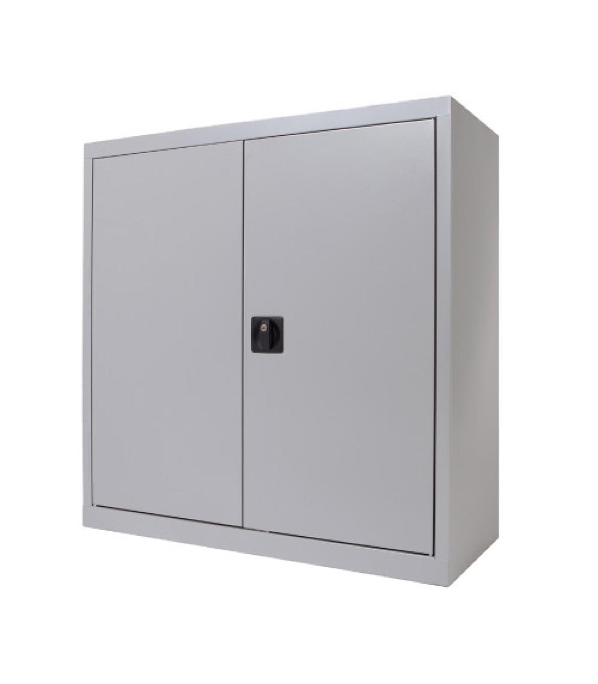 ARMARIO METÁLICO PUERTAS BATIENTES 70X80X45 CM. ESTANTE INCLUIDO INCLUYE 1 BALDA. COLOR GRIS. MEDIDA 80X70X45CM (LAXALXPR) ROCAD