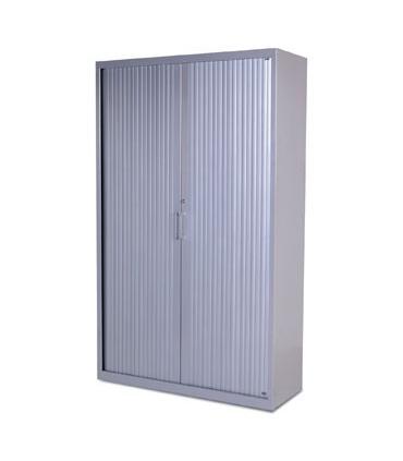 ARMARIO DE 198X80X45CM METALICO CON PUERTAS DE PERSINA CON 4 BALDA INCLUYE 4 BALDAS. COLOR GRIS. MEDIDA 80X198X45CM (LAXALXPR..